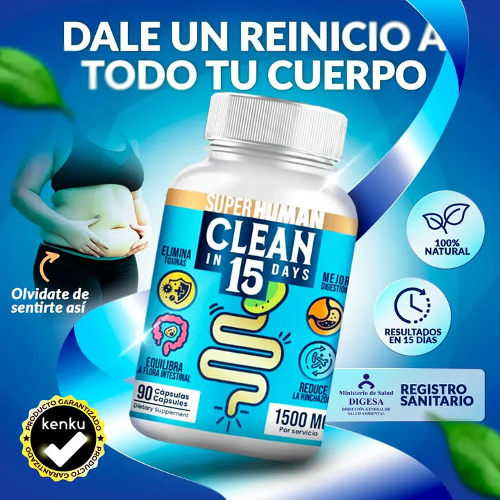 Clean15™ Premium - Limpieza Completa Estomacal en 15 días⭐⭐⭐⭐⭐