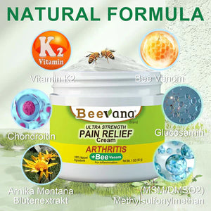 Beevana - Crema De veneno de abeja Multifuncional - COMPRE 1 LLEVE 2⭐ ⭐ ⭐ ⭐ ⭐