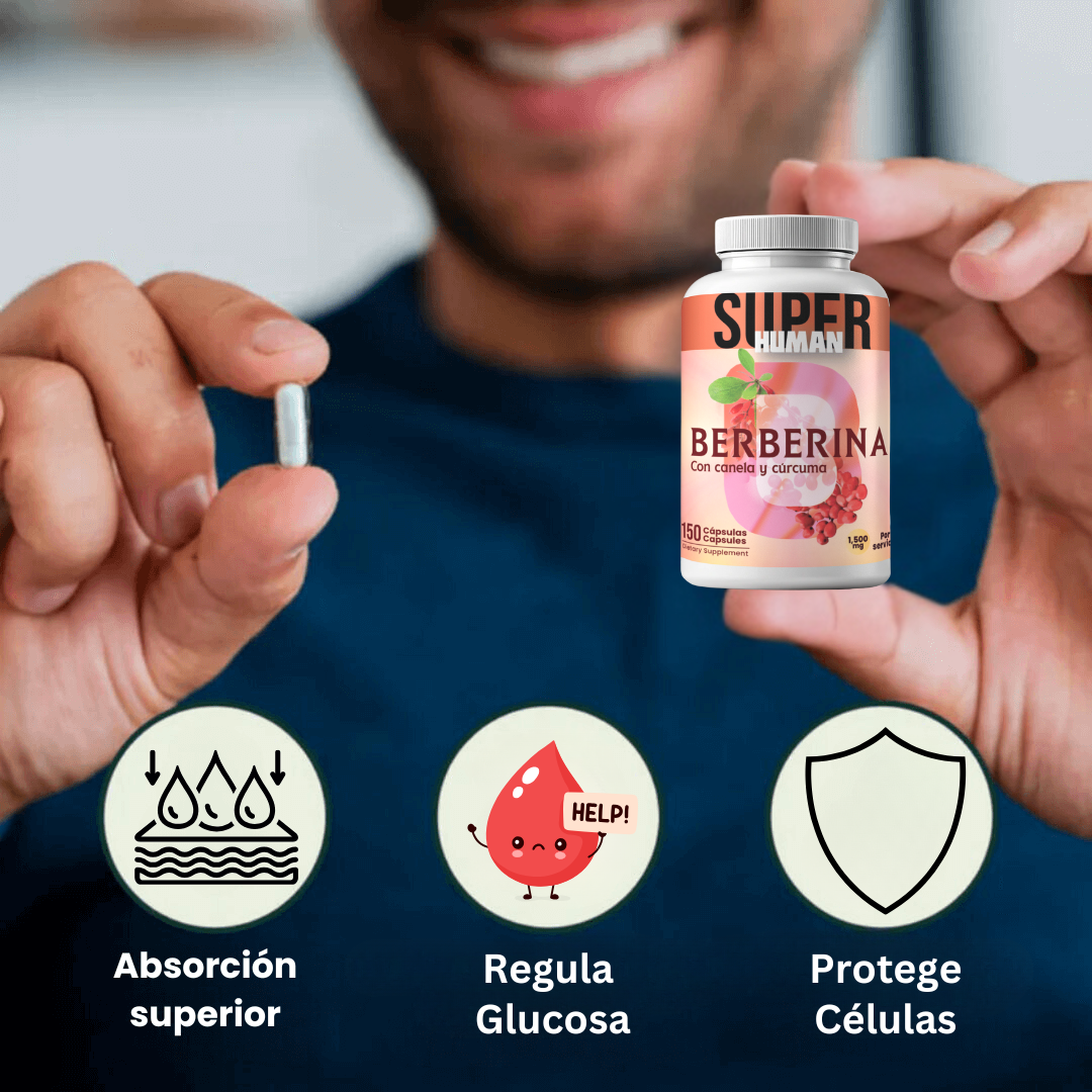 Berberina Slim® - Cápsulas de Equilibrio de la Glucosa y Prevención Diabética⭐⭐⭐⭐⭐